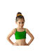 Kokoracostume Kids' Dance Crop Top Lycra Spandex Green