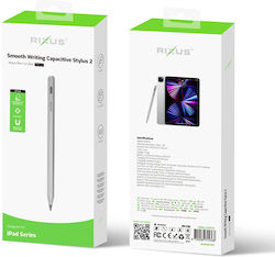 Rixus Smooth Writing Капацитивна Докосвачна Писалка 2 За iPad Сребриста iPad Rixus Smooth Writing Капацитивна Докосвачна Писалка 2 За iPad Сребриста iPad