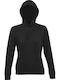 Women's Sweatshirt Hooded Black