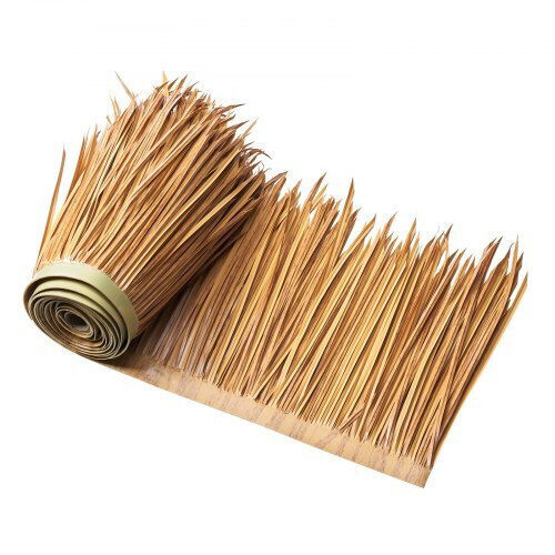 Vevor 1.6x16.4 Ft Artificial Thatch Roofing Mexican Tiki Hut Grass Skirt Roof