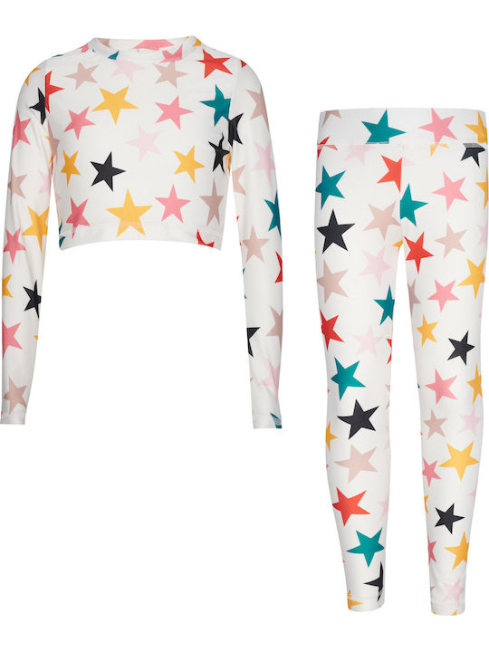 Kinder-Set mit Leggings Winter 2Stück White