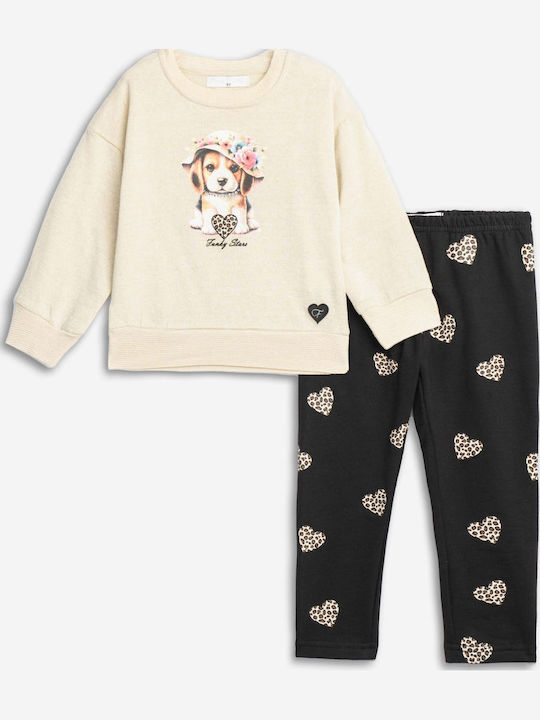Kids' Set with Leggings Winter 2pcs Gold