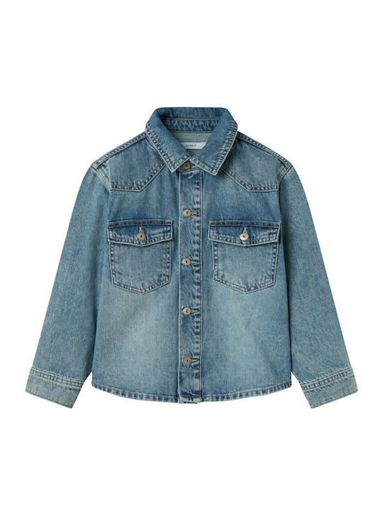 Copii Cămașă Cu mânecă lungă Denim Jean