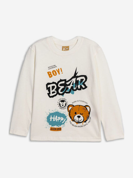 Kids' Shirt Long Sleeve Ecru
