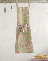 Rythmos Flower Ποδιά Κουζίνας Καφέ 85x60cm 108-106-3006