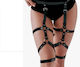 Aph Ham Negru Din Piele Pentru Coapse