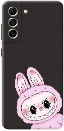 Samsung S21 Plus Labubu 6 Черен Цветен Силиконов TPU Калъф