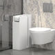 Megapap Bathroom Cabinet L17xW42xH66cm White