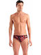 Men's Swimwear Slip Black with Patterns