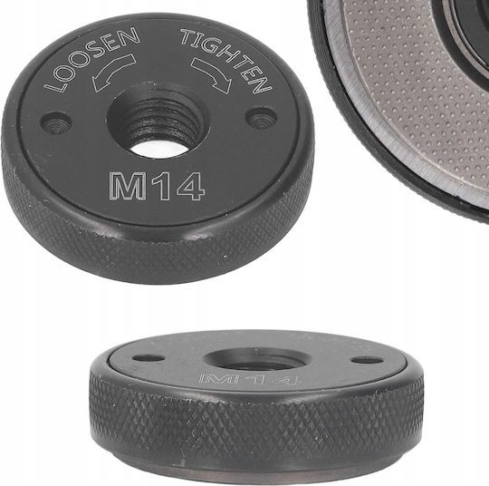 Sds-Click Sicherungsmutter M14 – Schnellspannmutter Winkelschleifer 115–230 Mm M14 Gewinde Werkzeugloser Einbau 13 Mm Dicke