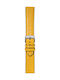 Morellato Croquet Leather Strap Yellow 22mm