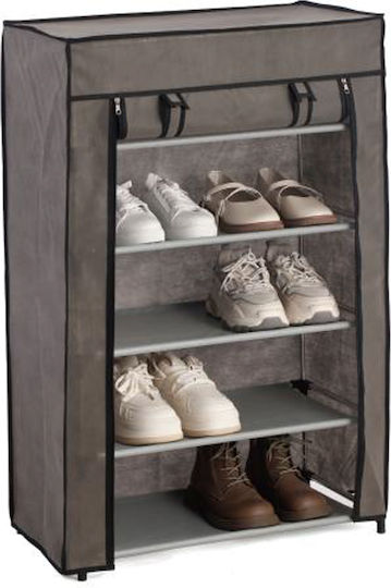 Stoff Schuhschrank 58x32x88cm