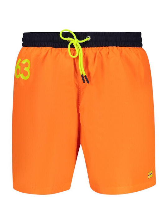Scuola Nautica Italiana Men's Swimwear Shorts Orange