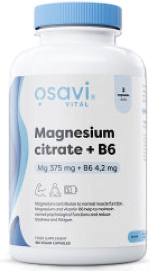 Osavi Magnesium Citrate + B6 375мг 180 капси
