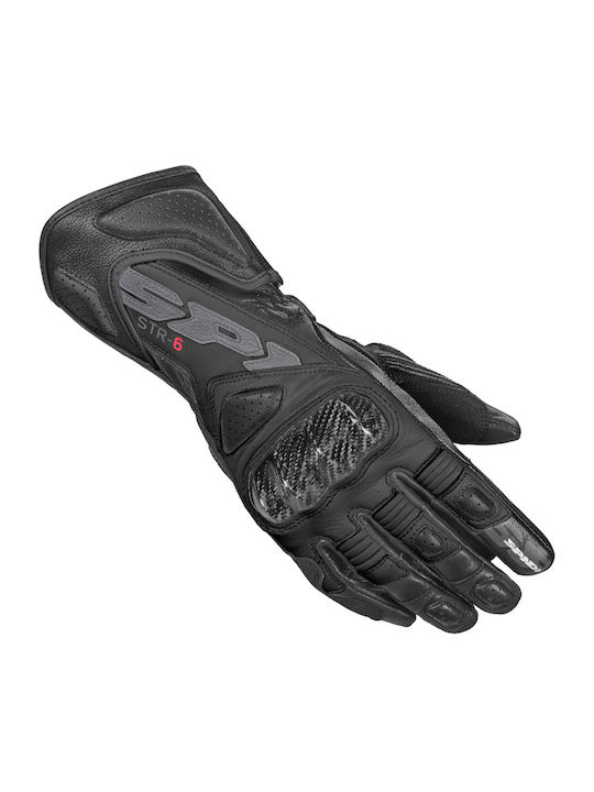 Spidi STR-6 Damen Motorradhandschuhe Leder Schwarz