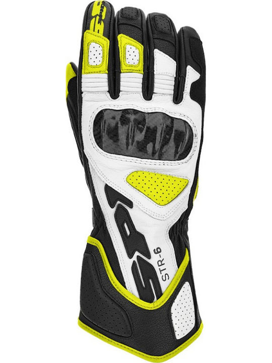 Spidi STR-6 Herren Motorradhandschuhe Leder Bla...