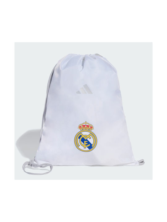 adidas Real Madrid Ανδρική Τσάντα Πλάτης Ποδοσφαίρου Λευκή