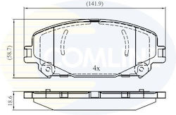 Τακακια Εμπρ Comline Renault Arkana I Lcm_ 2019-2019 1.5 E-tech Hybrid 145 2019-0-renault Scenic Iv J9_ 18.6-142-58.9 Cbp03493-421