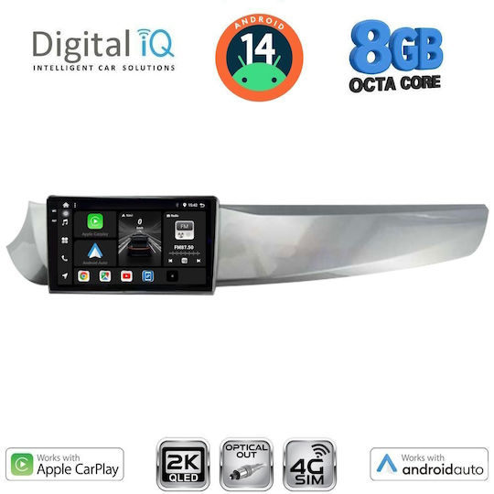 Digital IQ Ηχοσύστημα Αυτοκινήτου για Alfa Romeo Giulietta 2010-2014 (Bluetooth/USB/WiFi/GPS/Apple-Carplay/Android-Auto) με Οθόνη Αφής 9"
