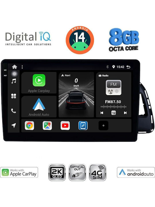 Digital IQ Car Audio System for Audi Q5 2010-2018 (Bluetooth/USB/WiFi/GPS/Apple-Carplay/Android-Auto) with Touch Screen 10"