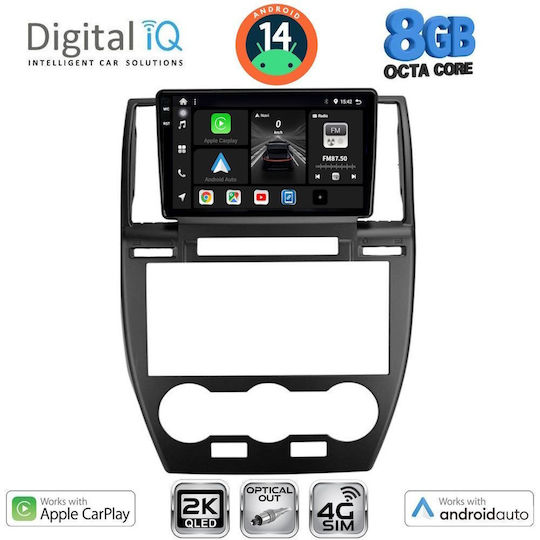 Digital IQ Car Audio System for Land Rover Freelander 2006-2014 (Bluetooth/USB/WiFi/GPS/Apple-Carplay/Android-Auto) with Touch Screen 9"