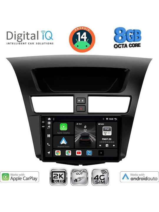 Digital IQ Car Audio System for Mazda BT-50 2012-2019 (Bluetooth/USB/WiFi/GPS/Apple-Carplay/Android-Auto) with Touch Screen 9"