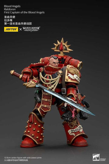 Warhammer Horus Heresy Action Figure 1:18 Blood Angels Raldoron First Captain Blood Angels 13 Cm