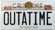 Back To Future Metal Sign Outatime Delorean License Plate