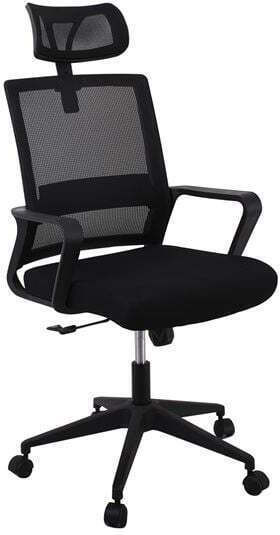 24Mall Mesh Bürostuhl Schwarz
