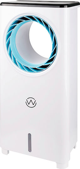 Wellio Ventilator Klingenlos 80W mit Fernbedienung Weiß