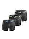 Herren Boxershorts Black 3Packung