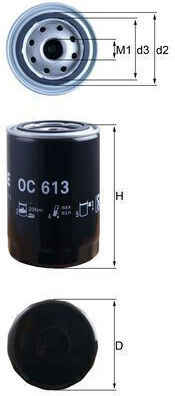 Mahle Oil Filter OC 613