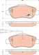 Trw Brake Pad Set Disc Brake Gdb1746