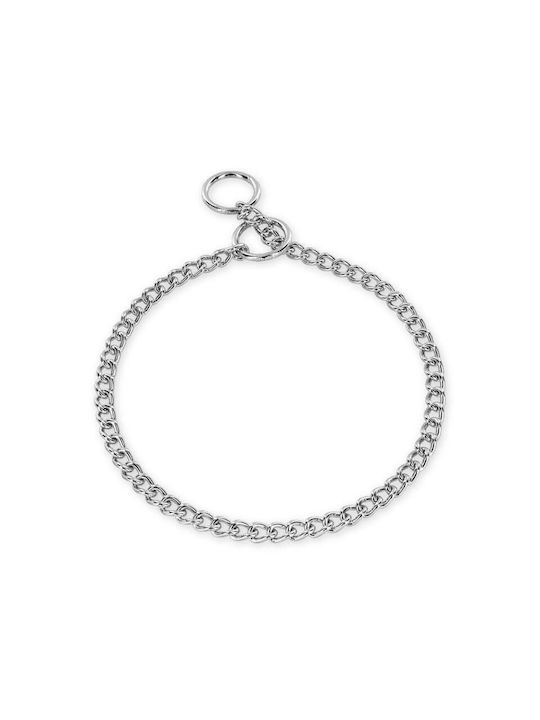 Sprenger Collar Round Narrow Links Steel Chrome-Plated 3.0mm Choke Collar Training Dogs Chrome-Plated Steel 50cm