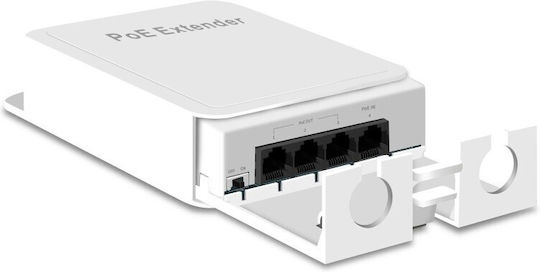 E-zy.net At13fv-a 4-port 3+1 10/100μ Αδιάβροχο Poe Extender Switch 802.3af 48v 44-57v 30w