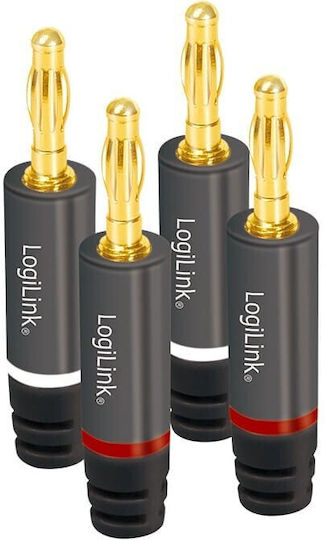 Aντάπτορας Ηχείου Logilink Audio Banana Plug Set