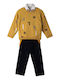 Kinder-Set mit Hose Winter 3Stück Ochre