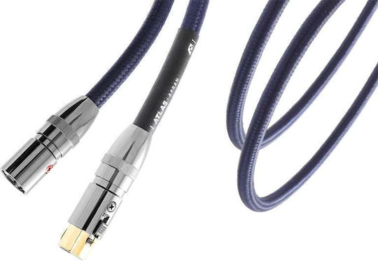 Atlas Cables XLR male to XLR female 0.75m Cable