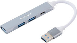 Techsuit USB Hub 4 Θυρών (USB-A) HUB003;H19 Techsuit USB Hub 4 Θυρών (USB-A) HUB003;H19