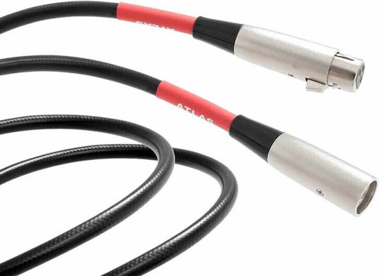 Atlas Cables Aes Ebu Cable XLR male - XLR female Μαύρο 0.5m