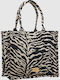 Verde Fabric Beach Bag Black