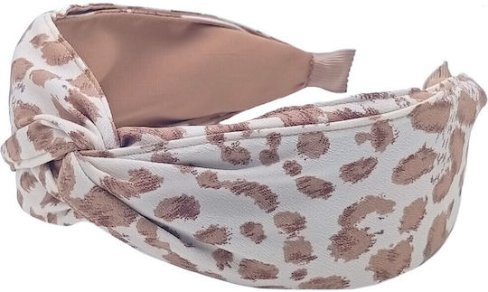 Headband Turban Animal Print Excellent Quality Beige