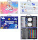 School Colouring Set 68 Pieces Colours Box Handle 30x23x5cm Justnote 703453 Random Design Selection 1 Set 50-3433