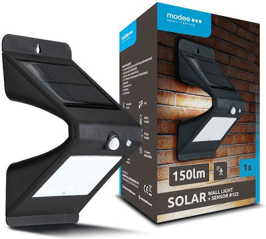 Modee Lighting Set of 36 Wall Solar Lights 150lm Cold White 6500K with Motion Sensor and Photocell IP44