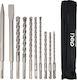 Deli Set Bohrer & Meißelmeißel & Spitzmeißel 10Stück mit Aufnahme SDS Plus