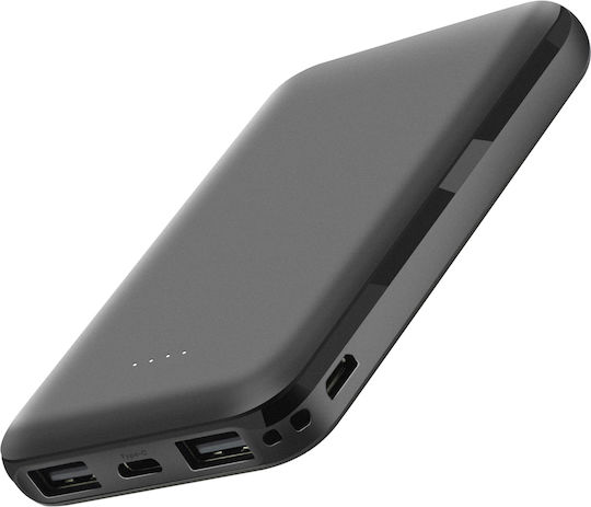 Akashi Power Bank 5000mAh с 2 USB-A порта и USB-C порт Черен