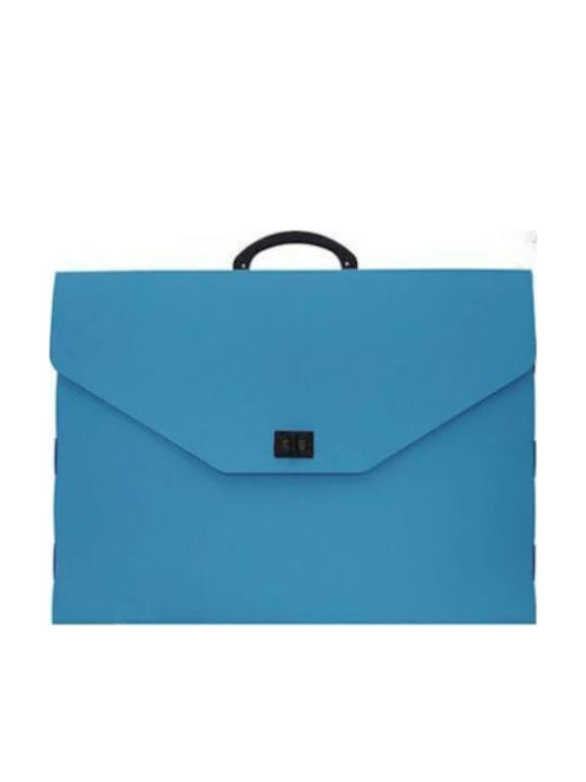 Premium Пластмасова Светлосиня Чанта 38x5x28см