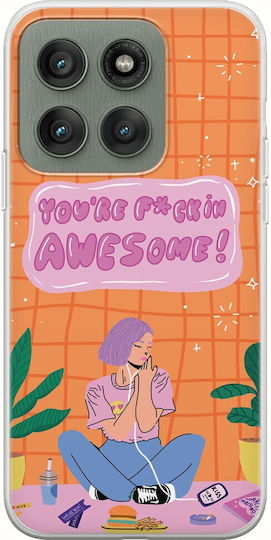 You Are Awesome Motorola Edge 60 Fusion 5G Гъвкав TPU Прозрачен Силикон