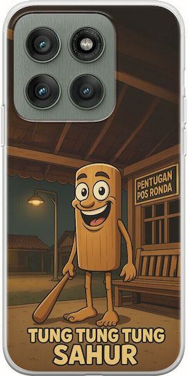 Brainrot Tung Tung Tung Sahur Motorola Edge 60 Fusion 5G Flexible TPU Transparent Silicone