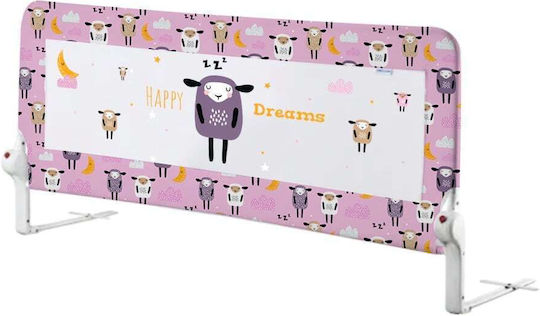 Guimo Pliabil Bară de protecție pentru pat în Culoare Roz 150x48cm 1buc